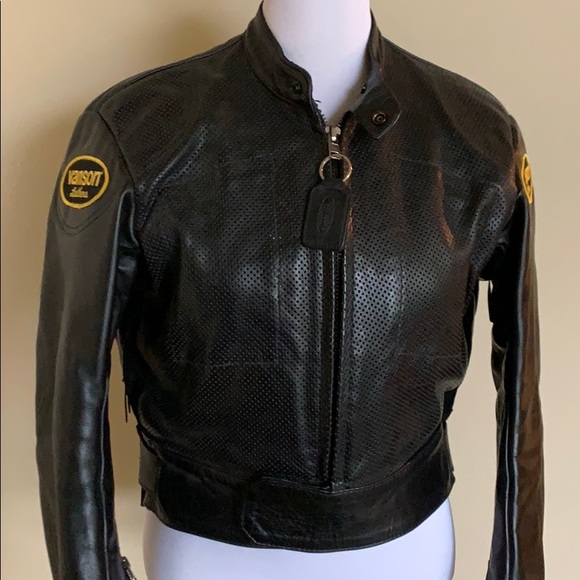 vanson perforated leather jacket